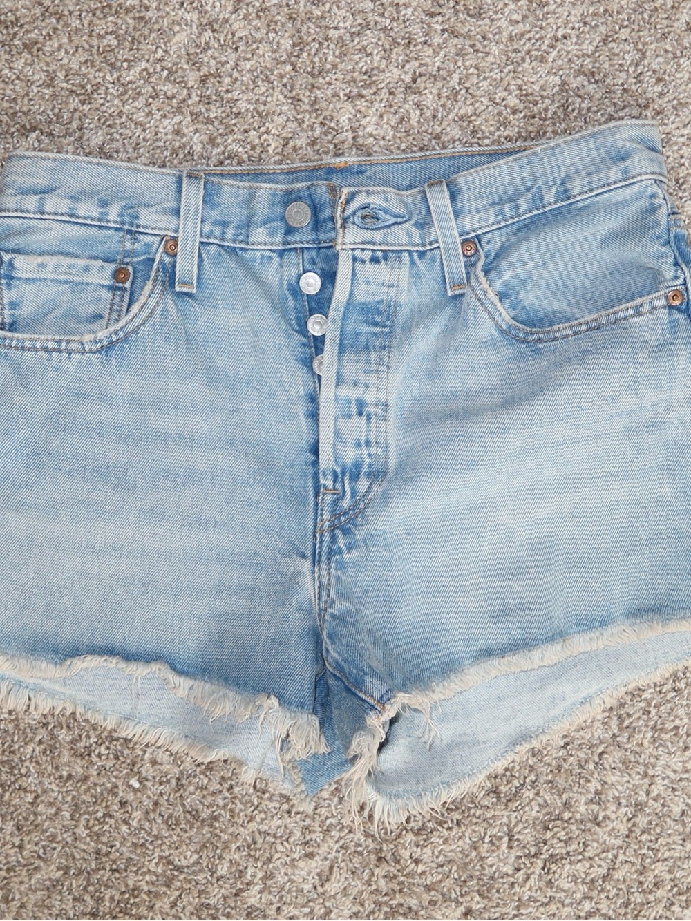 Light Blue Denim High-Rise Women's Shorts Levi’s 501